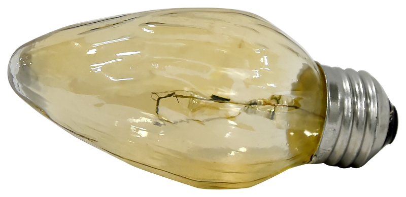 BULB CHNDLR 40W 120V AMB 2/PK 