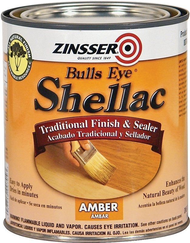 SHELLAC SEALR FNSH AMBER QUART