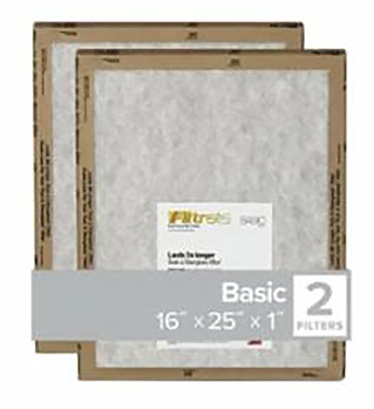AIR FILTER 16X25X1MERV 2      