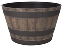 PLANTER BARREL DARK/OAK 20.5IN