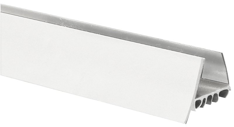 DOOR SWEEP/STOP SLD-ON WHITE  