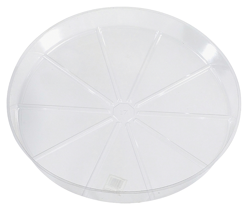 SAUCER PLASTIC CLEAR 6IN      