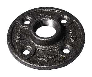 FLOOR FLANGE BLK MALLEABLE 3/4