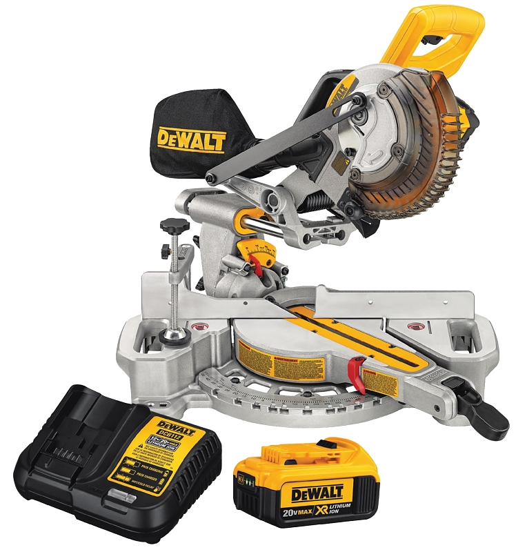 SAW MITER W/BATT W/CHARGER 20V