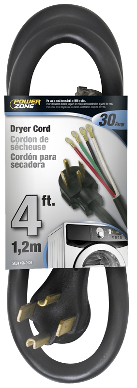 CORD DRYER INDR 10/4X4FT BLACK