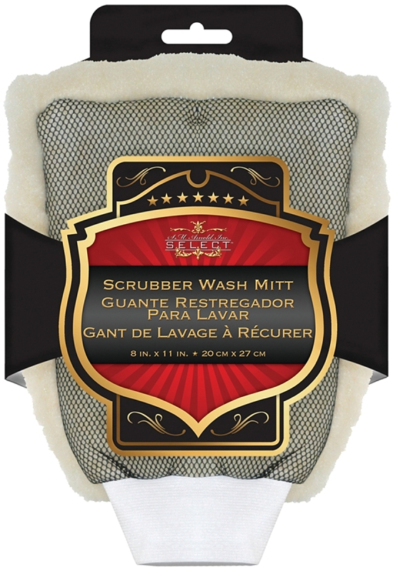 WASH MITT SCRUBR W/CUFF 8X11  