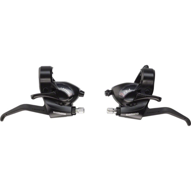 Shimano ST-EF41 3x7-Speed Brake/Shift Lever Set Black 