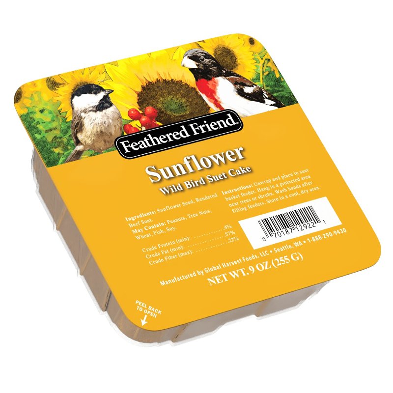 FOOD BIRD SUET SUNFLWR 9OZ    