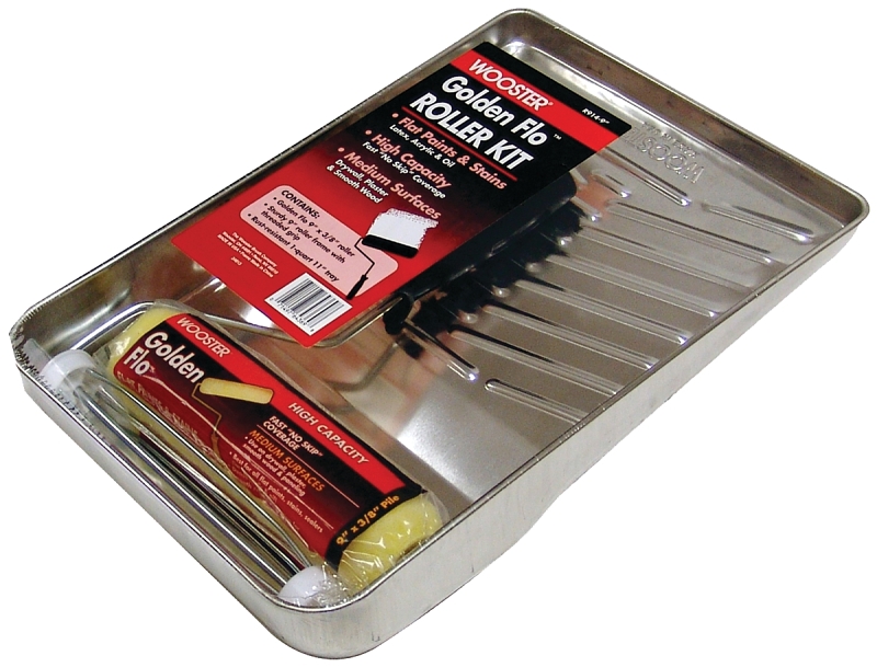 ROLLER TRAY KIT 3PC METAL 9IN 