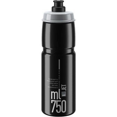 Elite SRL Jet Water Bottle - 750ml, Black/Gray 
