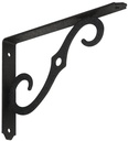 BRACKET SHELF STL 8X5.5IN BLK 