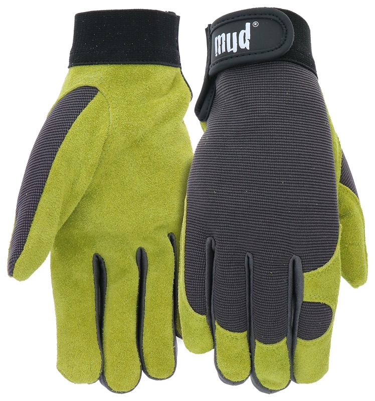 GLOVE HI-DEX SPLT LTHR GRS M/L