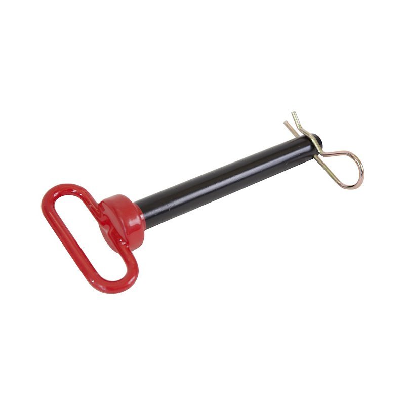 Koch 4011623 Hitch Pin with Hair Pin, 5 Hitch, 1 in Dia Pin, 7-1/2 in OAL, HCS/Vinyl, Powder-Coated 