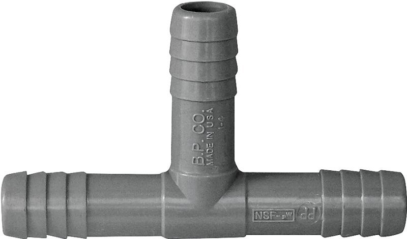 TEE POLY BARB 1/2 IN          