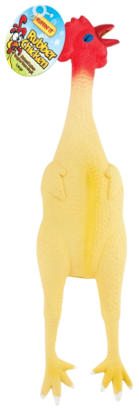 TOY PET RUBBER CHICKEN LARGE  