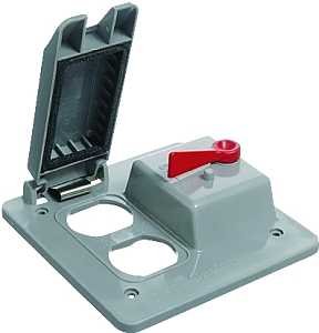 [6075162] BOX COVER 2 GANG DUPLEX STEEL 