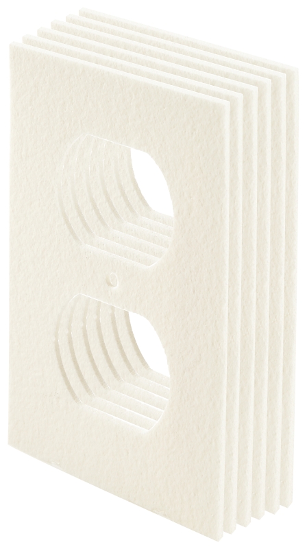 SEALER OUTLET PLATE FOAM WHITE