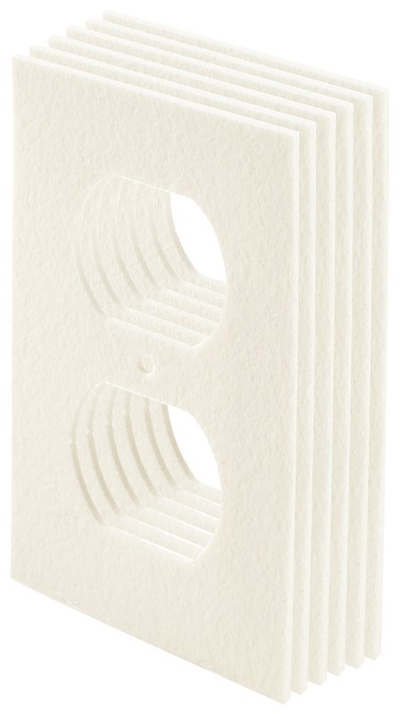 [4113866] SEALER OUTLET PLATE FOAM WHITE