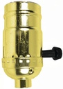 SOCKET TURN KNOB 3 WAY BRASS  