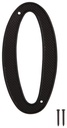 HOUSE NUMBER 0 BLACK 4IN      