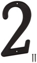 HOUSE NUMBER 2 BLACK 4IN      