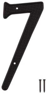 HOUSE NUMBER 7 BLACK 4IN      