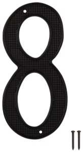 HOUSE NUMBER 8 BLACK 4IN      
