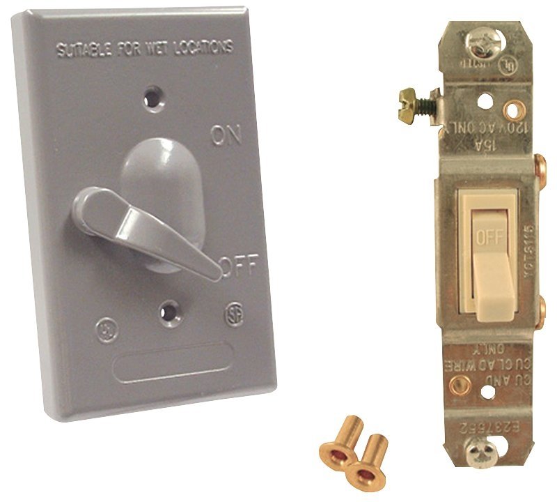 [1328327] 1G VERT SWITCH W/COVER        