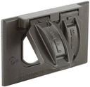 WALLPLTE COVER HRZ DPLX BRZ 1G