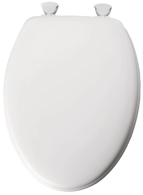 [6139224] TOILET SEAT ELONG WOOD WHITE  