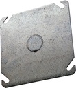 COVER BOX SQ STL FLT 1/2KO 4IN