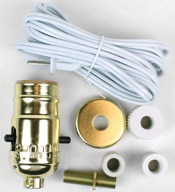 KIT MAKE A LAMP BRASS FINISH  