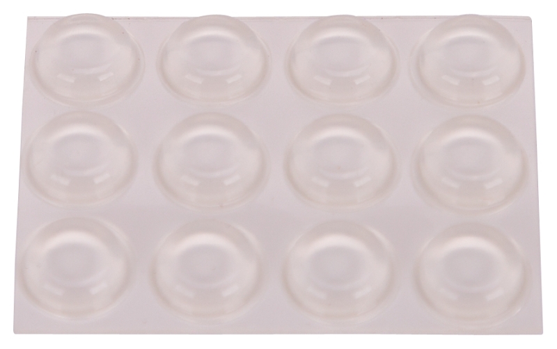 BUMPER DISK CLR SELFSTIK 1/2IN