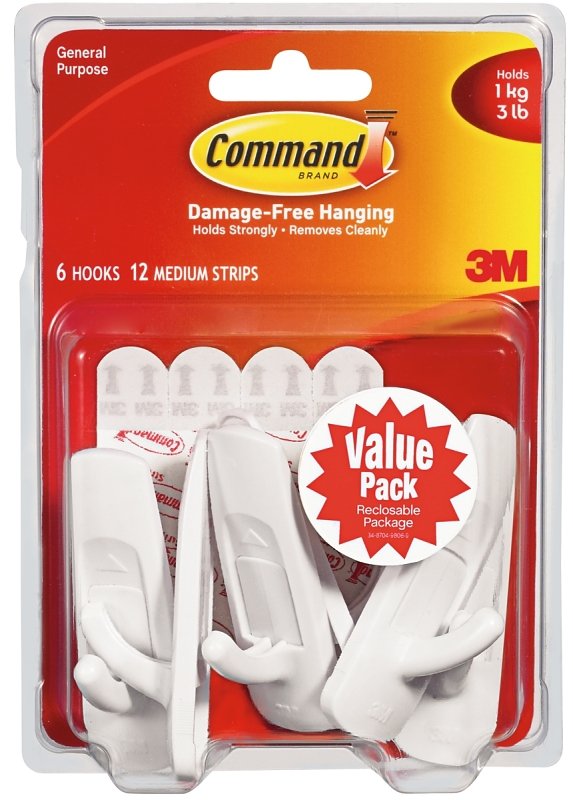 HOOK UTILITY MED W/STRIP VP   