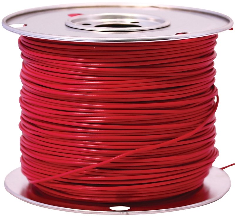 WIRE PRIMARY RED 100FT 18GA   