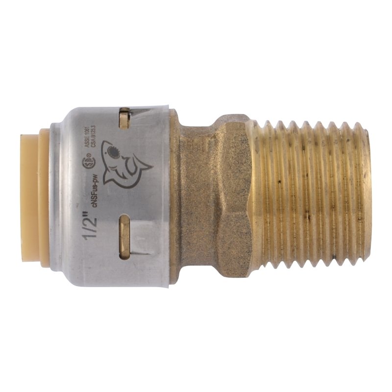ADAPTER PUSH 1/2X1/2IN MNPT   
