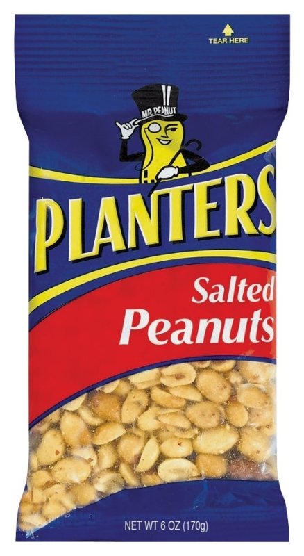 SALTED PEANUTS PLANTERS 6OZ   