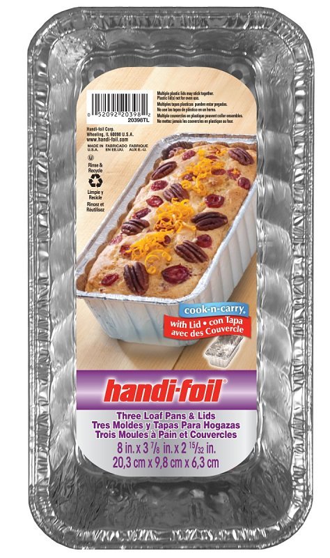 PAN LOAF W/LID ALUMINUM 2LB   