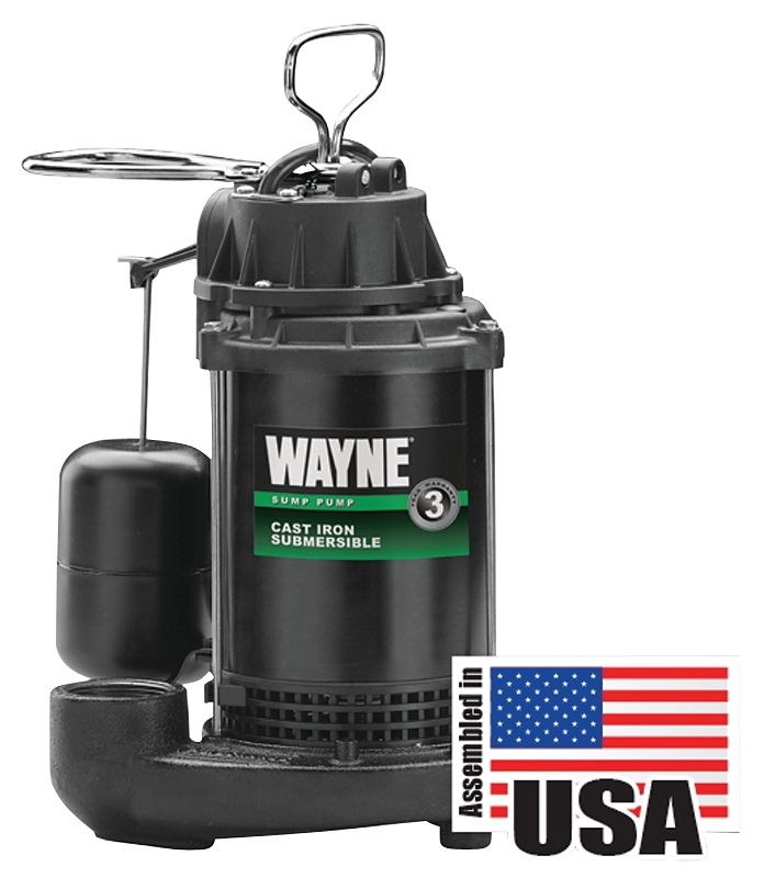 SUMP PUMP CAST IRON 1/2HP     
