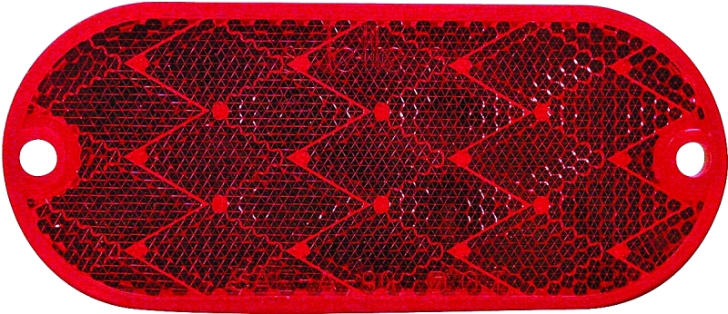 REFLECTOR OBLONG RED          