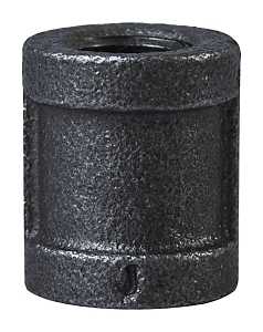 COUPLING BLACK MALLEABLE 1/4  
