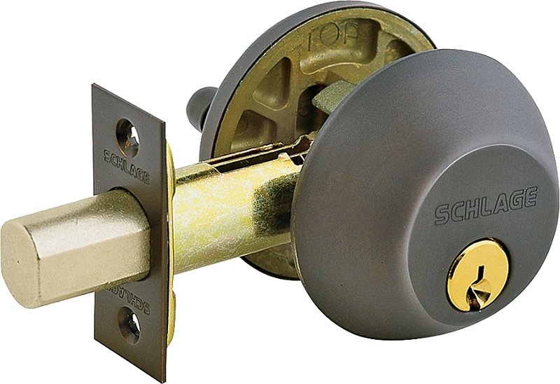 [6572515] 1-CYLINDER DEADBOLT AGED BRNZE