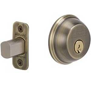 1-CYLINDER DEADBOLT K4 A BRASS