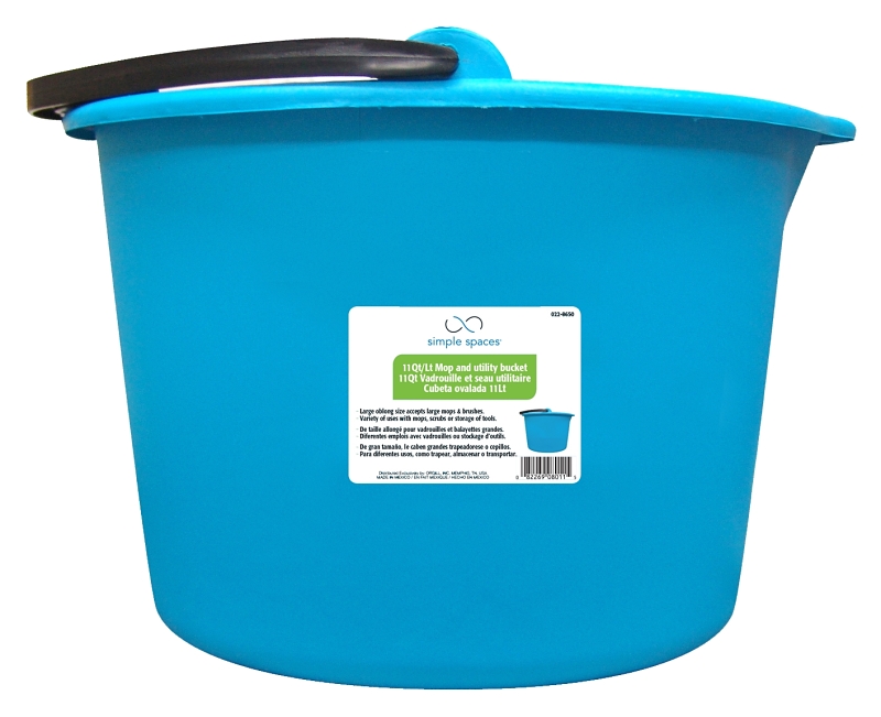 11QT OBLONG BUCKET W/HANDLE   