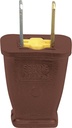 15A/125V BRWN PLAST POLZD PLUG