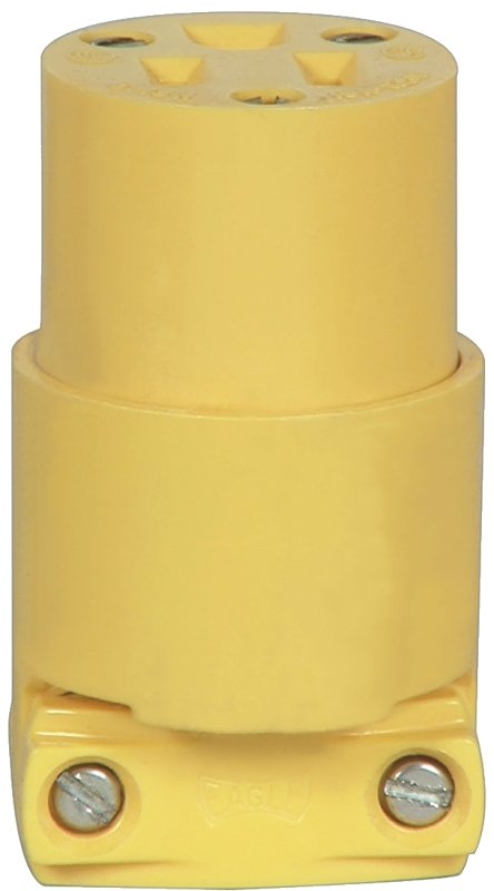 [4407755] 15A/125V YEL GND 3WRE CONN    