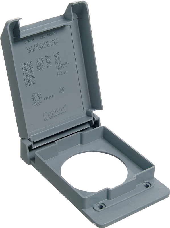 1G 50A NM WTHPRF SGL RECPT CVR