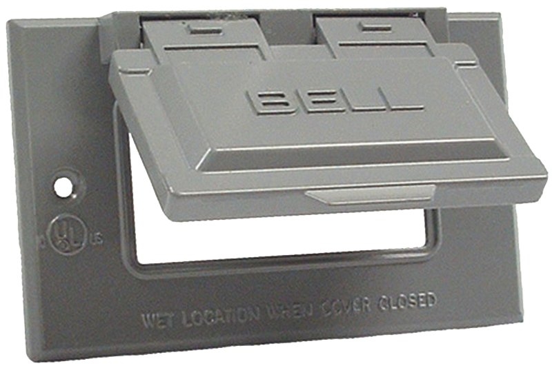1G GRAY GFCI OUTLET COVER     