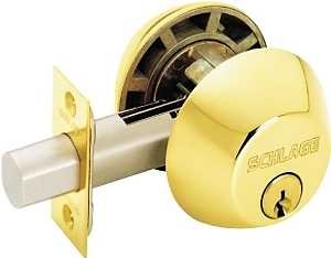 2-CYLINDER DEADBOLT K4 LT BRSS