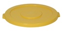 32GAL REFUSE RND LID YELLOW   